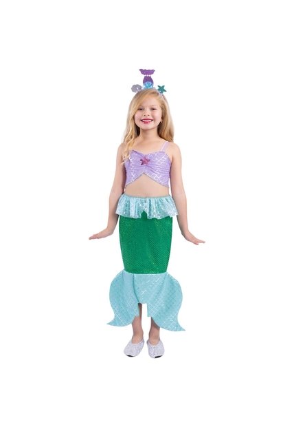 DISFRAZ SIRENITA NIÑA Purpura