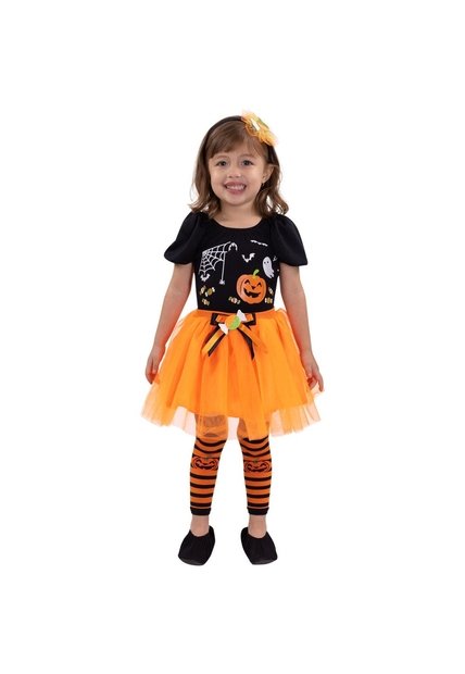 DISFRAZ CALABACITA NIÑA Naranja