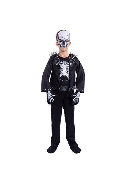 DISFRAZ ROCK SKULL NIÑO Negro