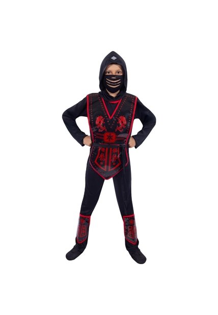DISFRAZ GUERRERO NINJA NIÑO Rojo