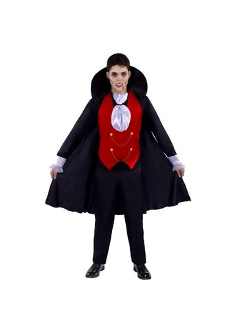 DISFRAZ DRACULA HOMBRE Rojo Fantastic Night