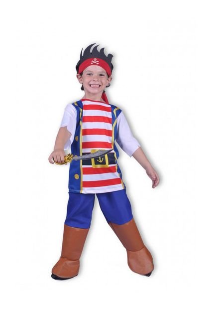 DISFRAZ PIRATA NIÑO CALABACITAS Azul