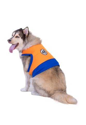 DISFRAZ GOKU MASCOTAS RAZAS GRANDES Naranja Fantastic Night