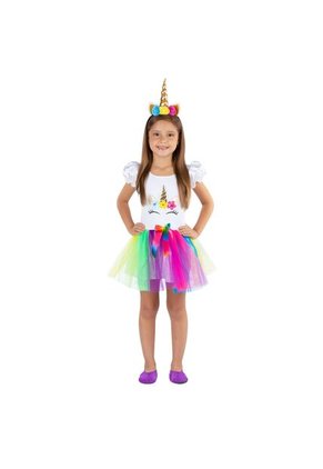 DISFRAZ UNICORNIO NIÑA Blanco