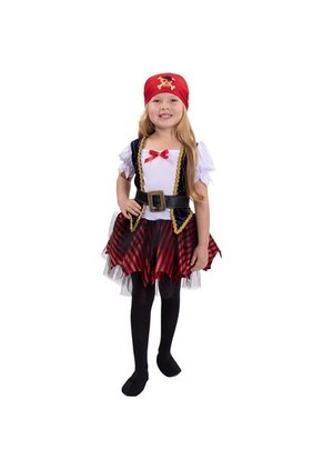 DISFRAZ PIRATA NIÑA Rojo