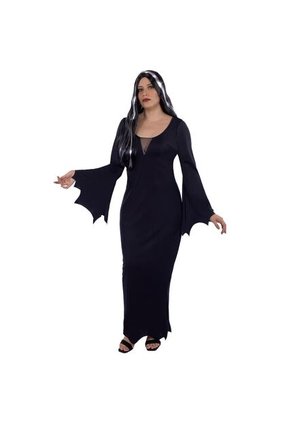 DISFRAZ MORTICIA MUJER Negro