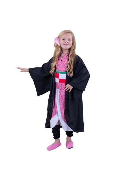 DISFRAZ KIMONO ANIME NIÑA Rosa