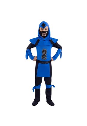 DISFRAZ GUERRERO SAMURAI NIÑO Azul