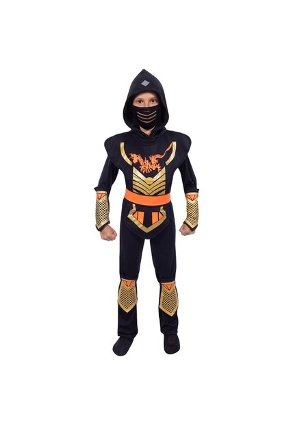 DISFRAZ REY NINJA NIÑO Naranja