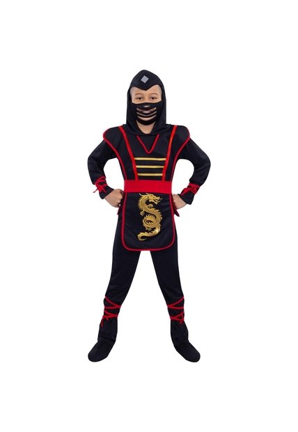 DISFRAZ MORTAL NINJA NIÑO Rojo
