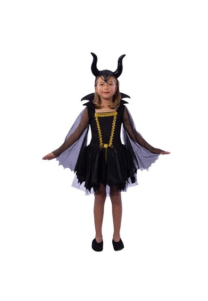 DISFRAZ MALEVOLA NIÑA Negro