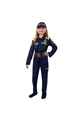 DISFRAZ POLICIA NIÑO Azul
