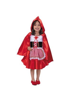 DISFRAZ CAPERUCITA NIÑA Rojo