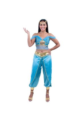 DISFRAZ PRINCESA ARABE MUJER Azul