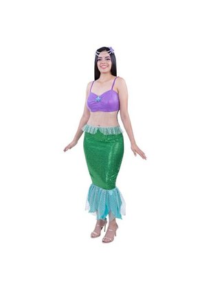 DISFRAZ SIRENITA MUJER Purpura
