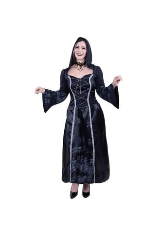 DISFRAZ CAZADORA DE ALMAS MUJER Negro Fantastic Night