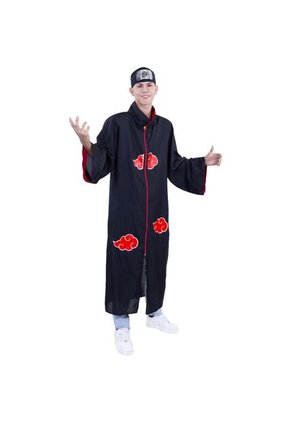 DISFRAZ CAPA AKATSUKI HOMBRE Negro