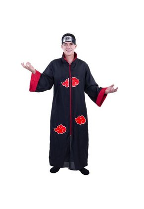DISFRAZ CAPA AKATSUKI HOMBRE Negro