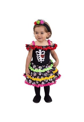 DISFRAZ BABY CATRINA BEBE Negro