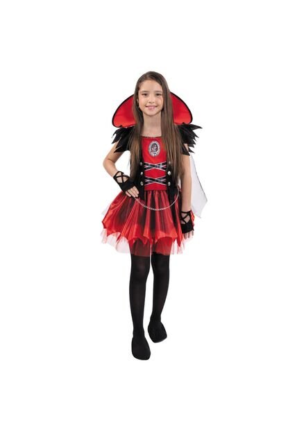 DSIFRAZ VAMPIRESA GOTICA NIÑA Rojo