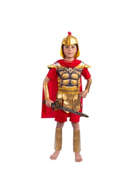 DISFRAZ SOLDADO ROMANO NIÑO Rojo