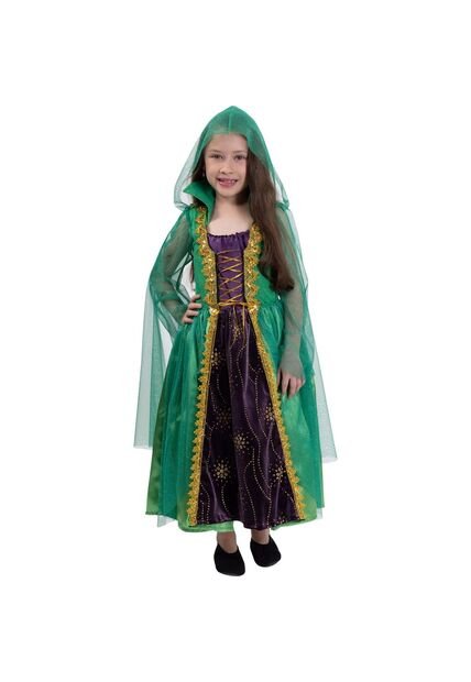 DISFRAZ BRUJITA MAGICA NIÑA Verde