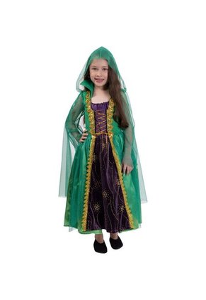 DISFRAZ BRUJITA MAGICA NIÑA Verde