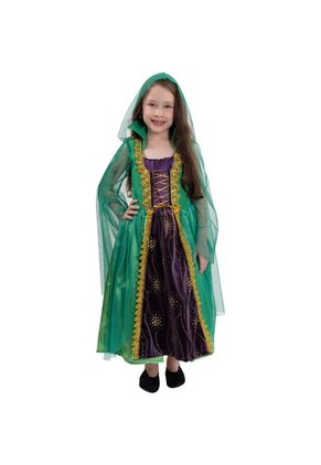 DISFRAZ BRUJITA MAGICA NIÑA Verde