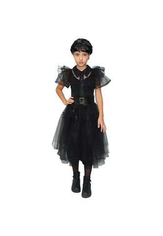 DISFRAZ MERLINA FIESTA NIÑA Negro Fantastic Night