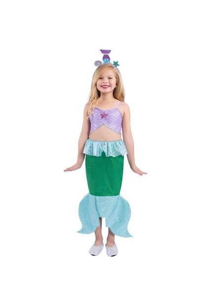 DISFRAZ SIRENITA NIÑA Purpura