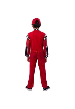DISFRAZ PILOTO DE CARRERAS NIÑO Rojo