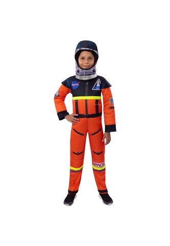 DISFRAZ ASTRONAUTA ESPACIAL NIÑO Naranja Fantastic Night