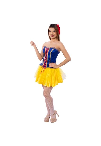 DISFRAZ PRINCESA MUJER Amarillo