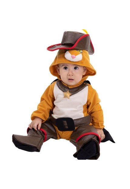 Gato Con Botas Naranja