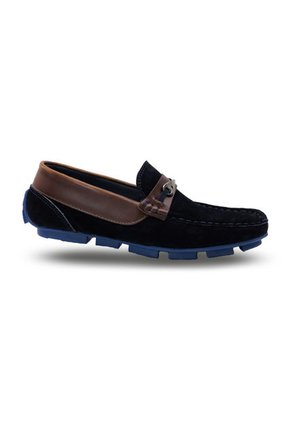 Mocasín Cuero Azul Fasucol Risto