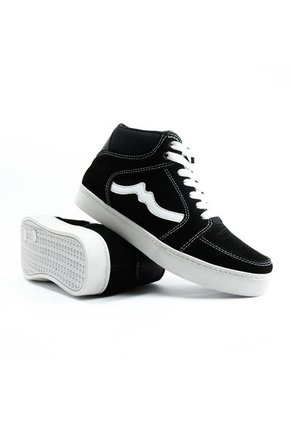 Tenis Cuero Negro-Blanco Fasucol Zafira