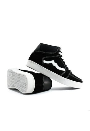 Tenis Cuero Negro-Blanco Fasucol Zafira