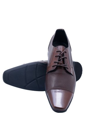 Zapato Hombre Caramelo Ejecutivo Cuero Fasucol Marco