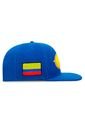 Gorra Selección Colombia De Béisbol Oficial Fánaticos Plana Azul Rey de FCB