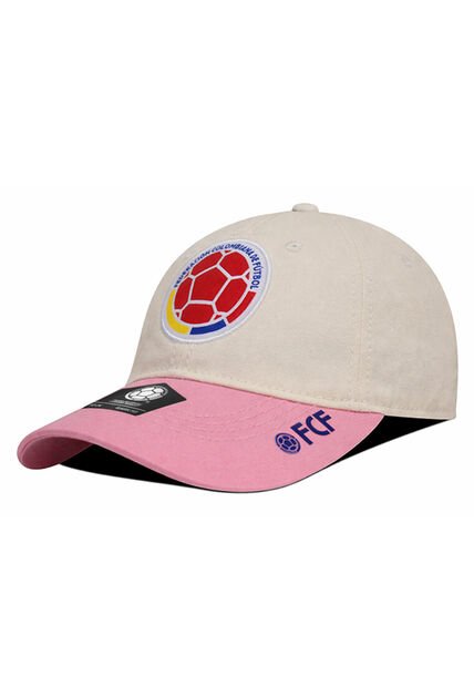 Gorra Oficial FCF Selección Colombia Dad Cap FCFE-0224 Beige/rosa