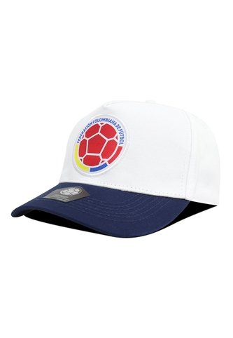 Gorra Oficial FCF Selección Colombia Clásica FCS-007 Blanco/azul FCF