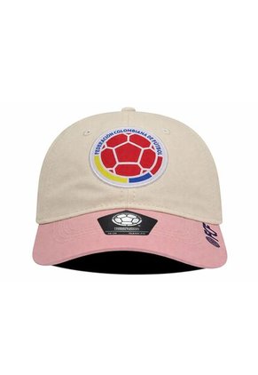 Gorra Oficial FCF Selección Colombia Dad Cap FCFE-0224 Beige/rosa