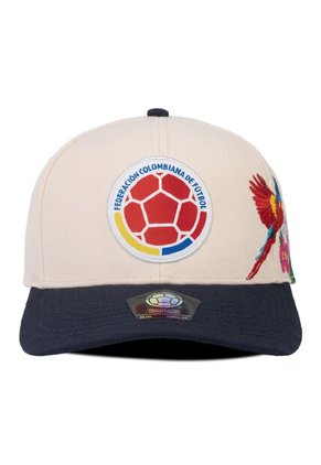 Gorra Oficial FCF Selección Colombia Guacamaya Beige/azul