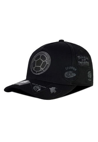 Gorra Oficial FCF Selección Colombia Parches Negra FCF