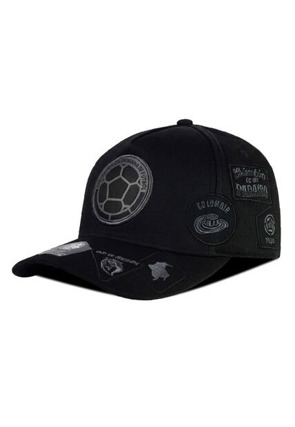 Gorra Oficial FCF Selección Colombia Parches Negra