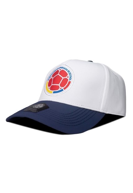 Gorra Oficial FCF Selección Colombia Deportiva Bicolor FCFS-006 Blanco-azul