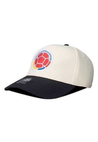 Gorra Oficial FCF Selección Colombia Deportiva Bicolor FCFS-006 Beige-negro FCF