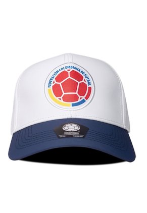 Gorra Oficial FCF Selección Colombia Deportiva Bicolor FCFS-006 Blanco-azul