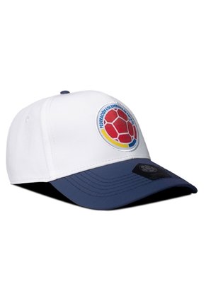 Gorra Oficial FCF Selección Colombia Deportiva Bicolor FCFS-006 Blanco-azul