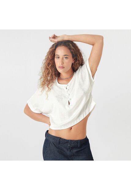 Blusa Cuello Redondo Manga Corta